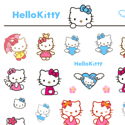 Nail Art Sticker-Hello Kitty-Cartoon Nail Stickers-Raya Beauty Supply
